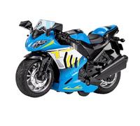 Para BMW S1000RR 1:12 Motocicleta Racing Modelo Aleación Y Plástico Vehículo Colección Ornamento Souvenir Regalo(Blue)