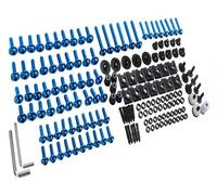 para BMW S1000RR S1000R S1000XR para R Nine T para Rnine HP4 Kit Tornillos Tuercas Clips Carenado Motocicleta Pernos Cuerpo Carenado(Blue)