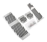 Para BMW Serie 3 5 E30 E32 E34 E36 E38 E39 E46 E87 E90 E91 X5 X3 Z3 Kit De Pedales Freno Pastillas Cubre Pedales Reposapiés(Drill 4pcs for MT)
