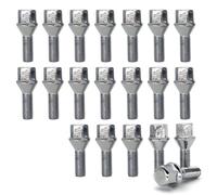 para BMW Serie 3 E21 E30 E36 1975-2012 20x Tornillo de Rueda de aleación Accesorios para Coche Tuerca de Rueda Espárrago M12x1.5x26 17mm Hexagonal Tornillo de Rueda de Acero