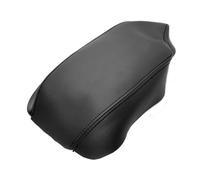 Para BMW Serie 3 F30 2013 2014 2015-2018, Cubierta Protectora De La Caja Del Reposabrazos Del Control Central Interior De Cuero De Microfibra Ligero(LHD Black)