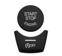 Para BMW Serie 5 2011-2017 6 7 Gt Start Stop Motor Freno de Mano Auto Hold Botón Cubierta Pegatina Trim Abs Interior Accesorios Negro (Botón de inicio)