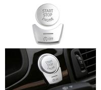 Para BMW Serie 5 F10 F07 2pcs Motor Start Stop Botón Cover Set, ABS Protección para el área clave