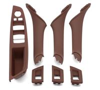 Para BMW Serie 5 F10 F11 F18 520i 523i 525i 528i 535i Juego 7 Tiradores Plástico Para Reposabrazos Coche Interruptor Ventana LHD Moka Manija De Puerta Interior Botones Ventanas Coche(LHD R-Brown 7PCS)