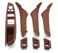Para BMW Serie 5 F10 F11 F18 520i 523i 525i 528i 535i Juego 7 Tiradores Plástico Para Reposabrazos Coche Interruptor Ventana LHD Moka Manija De Puerta Interior Botones Ventanas Coche(LHD Brown 7PCS)