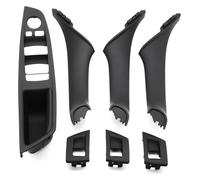 Para BMW Serie 5 F10 F11 F18 520i 523i 525i 528i 535i Juego 7 Tiradores Plástico Para Reposabrazos Coche Interruptor Ventana LHD Moka Manija De Puerta Interior Botones Ventanas Coche(LHD Black 7PCS)