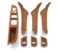 Para BMW Serie 5 F10 F11 F18 520i 523i 525i 528i 535i Juego 7 Tiradores Plástico Para Reposabrazos Coche Interruptor Ventana LHD Moka Manija De Puerta Interior Botones Ventanas Coche(L Champagne 7pcs)