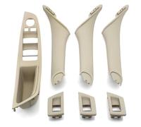 Para BMW Serie 5 F10 F11 F18 520i 523i 525i 528i 535i Juego 7 Tiradores Plástico Para Reposabrazos Coche Interruptor Ventana LHD Moka Manija De Puerta Interior Botones Ventanas Coche(LHD Oyster 7PCS)