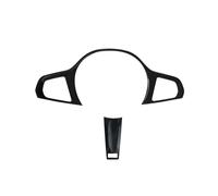 Para BMW Serie 5 G30 2018-2021 Botón Volante Coche Interruptor Marco Decoración Cubiertas Interiores Pegatinas Embellecedoras Atrás Espej(Black B)