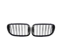 Para BMW Serie 7 G11 G12 2015-2019 740i 750i Parrillas Delanteras Carreras Con Doble Listón Y Diseño Diamantes Cromados(Double-Glossy Black)