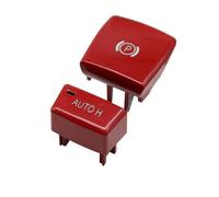 para BMW Serie X6 E71 E72 2008-2015 Embellecedor de la Cubierta del botón del Interruptor de estacionamiento eléctrico 61319148508 (Juego/Rojo)