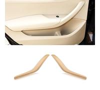 Para BMW X1 E84 2009-2015 Manija de la puerta cubierta de repuesto, lado izquierdo + lado derecho interior de la puerta manija de agarre cubierta de la puerta apoyabrazos Bracket-Pair (Beige)