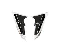 Para BMW X3 G01 X4 G02 2018-2022 ABS guardabarros delantero coche cubierta ventilación lateral embellecedora pegatina branquias tiburón entrada aire capó(Style B X4 Silver)