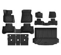 para BMW X3 X4 2018-2024 Coche TPE Piso Alfombrillas Cargador Forro para Todo Tipo de Clima Respaldo Maletero Alfombrilla Auto Antideslizantes Medida(10pcs Full Set)