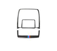 Para BMW X5 E70 X6 E71 2008-2013 Interruptor de manija de puerta de fibra de carbono luz de lectura volante decoración cubierta embellecedor (Color: luz de lectura)
