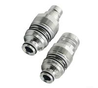 Para Bobcat T250 T300 T320 Kit de acoplador macho y hembra conectores de cara plana números de pieza 6679837, 6680018 para aplicaciones de alto flujo