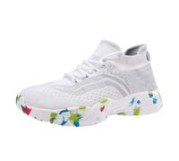 para Bodas Ancho Especial Bailarinas Boda Baratos Pareja Mujer Primavera Y Verano Antideslizante Caminar Zapatos Ligeros Deportes Zapatos Casuales Zapatos Mujer Deportivos Botas Ni a 36 (White, 43)