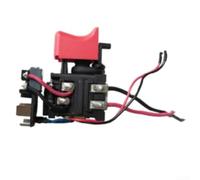 Para Bosch Style Drill Part 2607202520 Taladro eléctrico Asamblea de disparador destornillador de potencia botón de encendido y apagado para interruptor GSR120-LI Metal Negro