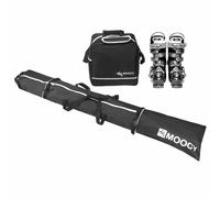 para botas de esquí - impermeable para snowboard,Organizador para llevar a campo traviesa, cuesta abajo, ropa de esquí, equipo de nieve, bastones y accesorios para portaesquís, maleta de viaje