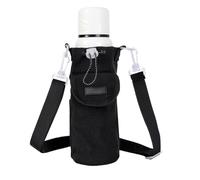 para Botella de Agua - Porta Botella de Agua Aislante con Correa Ajustable | de Viaje portátil, Senderismo, Camping, Deportes y Aventuras al a, Negro, Consulte la