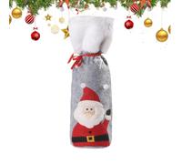 para Botella De Vino De Navidad Decoración Reutilizable con Cordón para