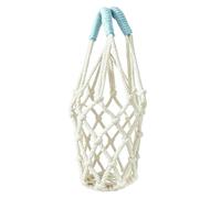 para botellas de agua de malla, tejida a mano, soporte para correa portátil, organizador diario ligero, soporte estético para café, leche, té, agua, taza, botella de vino, uso de viaje