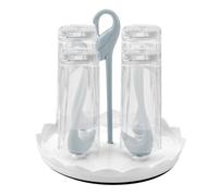 para botellas de bebidas | Bandeja escurridora giratoria para tazas para encimera de cocina, comedor, viajes, camping, hotel, habitación infantil y