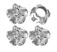 para Botones - Juego de 4 Piezas de Accesorios Decorativos para Camisas de Mujer | Cubrebotones Reutilizables - Para Niñas, Mujeres y Esposa, en Camisa, Blusa y Vestido, para Uso Diario, Negocios, Cit