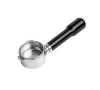 Para Breville 8 Series - Cesta portafiltro sin fondo de 54 mm con 3 orejas con asa para una mejor extracción de café y control profesional de preparación (negro)