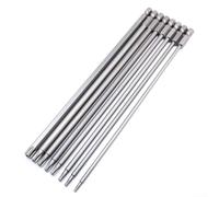 Para broca de destornillador Torx de 7.78 pulgadas, diseño hueco hexagonal de 1/4 pulgadas para T8 T27 T40 se adapta a taladros eléctricos y destornilladores con control de velocidad (T40)