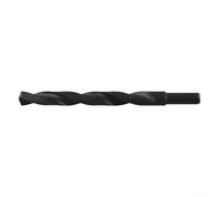 Para brocas helicoidales HSS de 12 mm a 35 mm con vástago de 1/2 pulgada para acero, hierro, cobre, aluminio, madera, plástico, herramientas de perforación de metal de alto acero, negro (12 mm)
