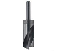 Para brocas helicoidales HSS de 12 mm a 35 mm con vástago de 1/2 pulgada para acero, hierro, cobre, aluminio, madera, plástico, herramientas de perforación de metal de alto acero, negro (35 mm)