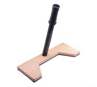 Para Brompton - Soporte plegable para aparcamiento de bicicletas de aleación de aluminio con elegante base de chapa de madera