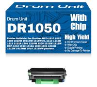 para Brother MFC-1810 1815 1905 1910W 1911NW 1915W HL-1110 1112 1201 1200 1211W 1212W DCP-1510 1512 1512A 1600 1601 1610W 1612W 1615NW 1610 1616NW DR1050 Unidad de Tambor,1PC-Black