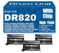 para Brother MFC-L5700DW L5800DW L5850DW L5900DW L6700DW L6750DW L6800DW L6900DW Unidad Tambor HL-L5000D L5100DN L5200DW L6200DW L6250DW L6300DW L6400DW Tambor Imagen,3PC-Black