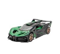 para Bugatti Bolide 1:32 Supercar Modelo De Fundición De Aleación Simulación Sonido Y Luz Sonido Y Luz del Coche(Green)