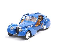 para Bugatti Type 57SC 1936 1:28 Simulación De Aleación Acústica Óptica Modelo De Coche Clásico Adornos De Decoración(Azul)