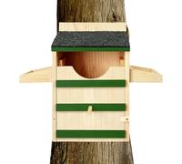 para Búhos 36,8 X 22,9 cm Casa De Madera Impermeable con Posadero De