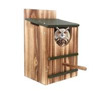 para Búhos Refugio Rústico De Madera
