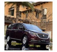 para Buick GL8 MPV 1 32, Modelo De Coche De Policía De Aleación, Luz De Sonido, Juguete para Regalo para Niños(Rojo)