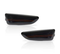 Para Buick Para Excelle Luz De Posición Lateral Delantera Intermitente Secuencial Luz De Señal Giro Espejo Retrovisor Automóvil Señal Giro Luz Señal Giro Luces Indicador(Smoked Lens Amber)