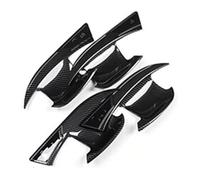 Para BYD Para ATTO 3 Para Yuan Plus 2022 2023 ABS Manija Puerta Lateral Externa Coche Tazón Cubierta Protección Moldura LHD Funda Manija Puerta Coche(Carbonfiber 1)