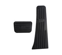 Para BYD Para DENZA Para D9 2023 AT Pedales Coche Acero Inoxidable Pedal Acelerador Almohadilla Freno Cubierta Sin Perforaciones Cubiertas Pedales Coche(Black)