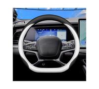 para BYD para Sea para Lion 07 EV 05 06 para DMI 2024 2025 Cubierta De Volante De Coche Tipo D Cubierta Volante Coche(Black White)