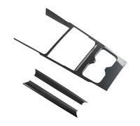 Para BYD Para Shark 6 2024-2025 Carbono Negro ABS Interior Marco Cambio Marchas Reposabrazos Cubierta Penal Embellecedor Coche 1 Juego Coches Interior Decoracion