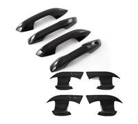 Para BYD Para Yuan Plus Para ATTO 3 2022 2023 ABS Fibra Carbono Manija Puerta Lateral Externa Cubierta Protección Moldura LHD Funda Manija Puerta Coche(Balck)
