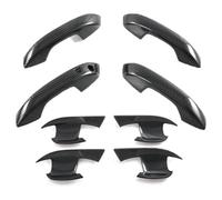 Para BYD Para Yuan Plus Para ATTO 3 2022 2023 ABS Fibra Carbono Manija Puerta Lateral Externa Cubierta Protección Moldura LHD Funda Manija Puerta Coche(Carbonfiber)