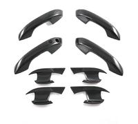 para BYD para Yuan Plus para ATTO 3 2022 2023 ABS Fibra de Carbono Cubierta Embellecedor Adhesivo Exterior del Coche (Apto para LHD/Carbono 8 Piezas)