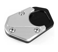 para C&FMOTO para 450NK para 450 para NK 2023-202 Extensor Almohadilla Placa Pie Extensión CNC Cabra Motocicleta Soporte Lateral Motocicleta Soporte Lateral Ampliadora(Plata,X-1)