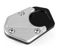 para C&FMOTO para 450SR para 450SS para 450NK 2022-2024 Extensor Almohadilla Placa Pie Extensión CNC Cabra Motocicleta Soporte Lateral Motocicleta Soporte Lateral Ampliadora(Plata,X-2)